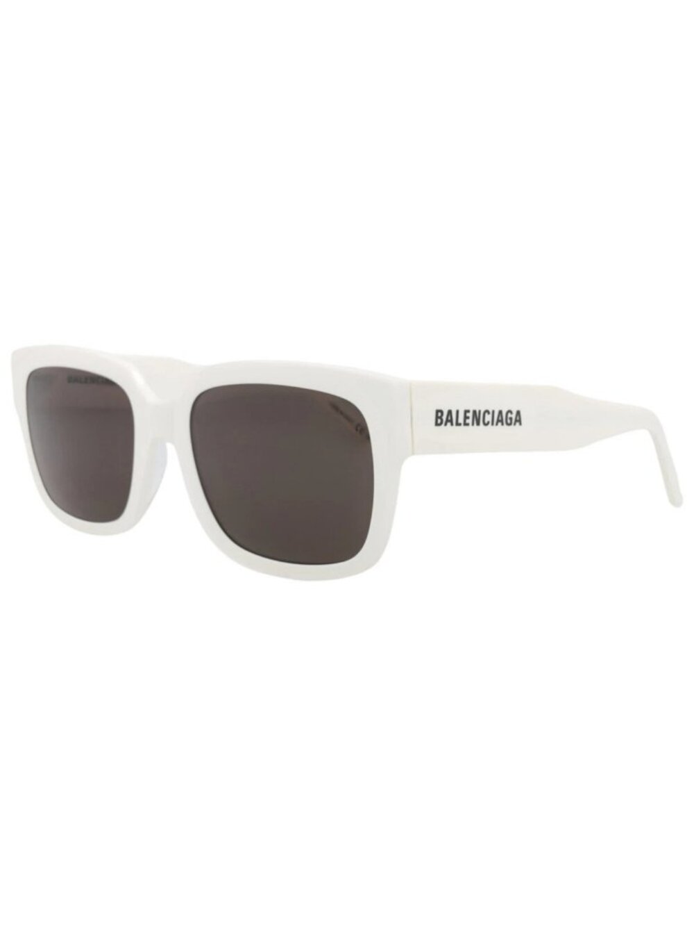New Balenciaga Women's Sunglasses Square Rectangle Acetate Frame Unisex White